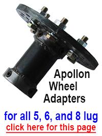 Apollon strongman axle wheel collar adapter 5 6 8 lug bolt 