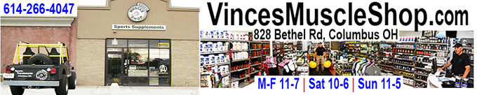 Vince's Muscle Shop - Sports and Strength Supplements